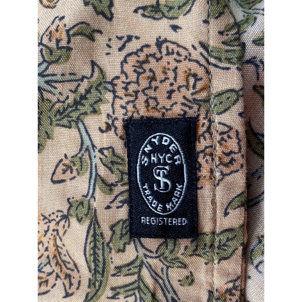 Todd Snyder Mens XXL Floral Block Print Rayon Camp Collar Shirt SH80-0640-03-13 - Picture 5 of 6